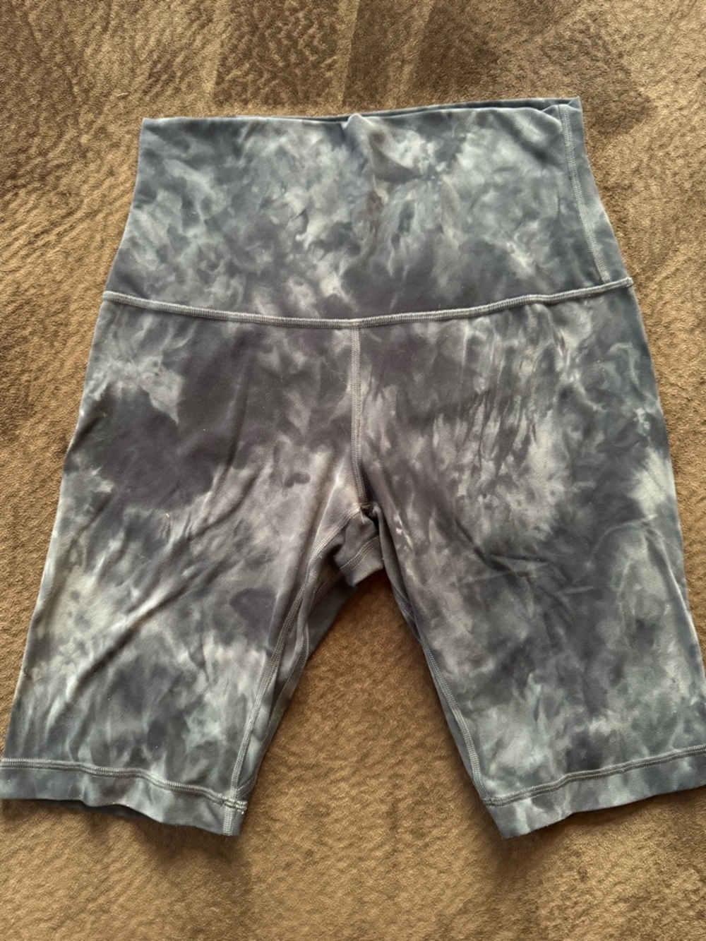 lululemonSize 8 Gray Tie-Dye 9” inseam Shorts